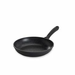 Poêle Fonte D’aluminium Revêtement Anti-adhérent Effet Pierre 24 Cm