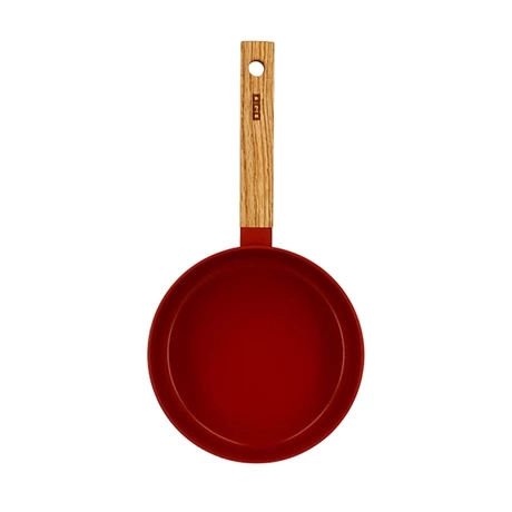 Casserole Ector Induction Aluminium Revêtu Manche En Bois 18 Cm Rouge 4 Casserole Ector Induction Aluminium Revêtu Manche En Bois 18 Cm Rouge – Image 2