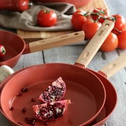 Poêle Ector Induction Aluminium Revêtu Manche En Bois 24 Cm Rouge -de Buyer Soldes Magasin 108013 2 1 Poele Ector induction aluminium revetu manche en bois 24 cm rouge Ogo