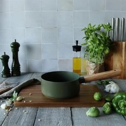 Casserole Ector Induction Aluminium Revêtu Manche En Bois 16 Cm Vert -de Buyer Soldes Magasin 108016 2 1 Casserole Ector induction aluminium revetu manche en bois 16 cm vert Ogo