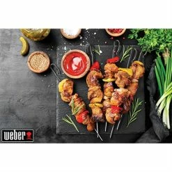 Weber Set De 6 Brochettes Avec Supports Pour Rôtissoire Crafted -de Buyer Soldes Magasin 110001 2 1 Set de 6 brochettes avec supports pour rotissoire Crafted Weber