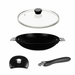 Lot Poêle Cookway 32cm Avec Poignée, Anse Et Couvercle