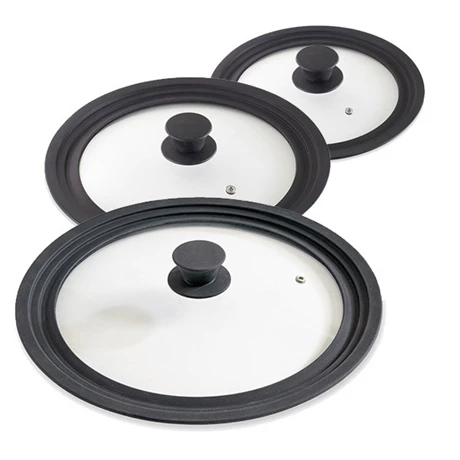 Lot 3 Couvercles En Verre Multi-diamètres De 16 à 32 Cm 3 Lot 3 Couvercles En Verre Multi-diamètres De 16 à 32 Cm