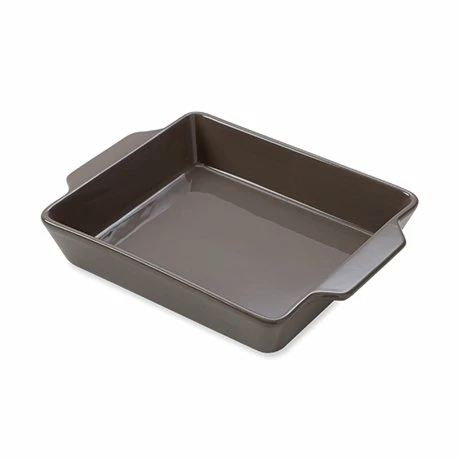Plat à Four Rectangulaire En Céramique Taupe 19,5 X 22,5 Cm 4 Plat à Four Rectangulaire En Céramique Taupe 19,5 X 22,5 Cm – Image 2
