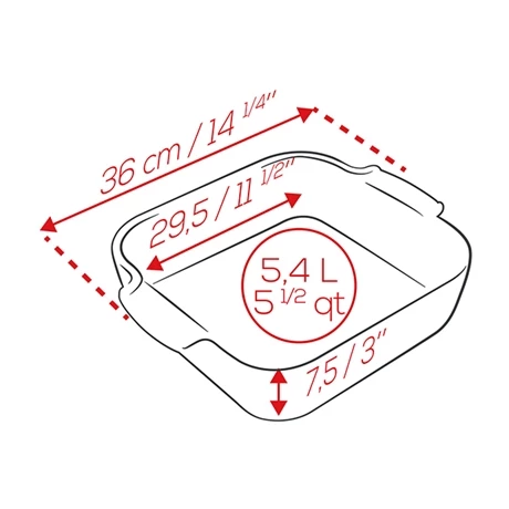 Peugeot Plat Four Carré Céramique écru 36 Cm 5 Peugeot Plat Four Carré Céramique écru 36 Cm – Image 3