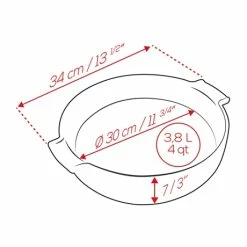 Peugeot Plat Four Rond Céramique Rouge 34 Cm -de Buyer Soldes Magasin 201192 2 3 Plat four rond ceramique rouge 34 cm Peugeot