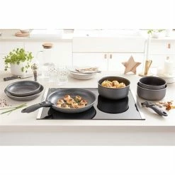 Set 3 Poêles Anti-adhésives Effet Pierre Et Manche Amovible -de Buyer Soldes Magasin 20211 2 4 Set 3 poeles anti adhesives Effet Pierre et manche amovible Mathon