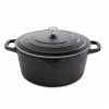 Cocotte Légère Ronde En Fonte D'aluminium 28 Cm 6,7 L Coloris Noir