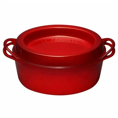 Le Creuset Cocotte Fonte Ovale Doufeu 32 Cm 7,2 L Cerise 4 Le Creuset Cocotte Fonte Ovale Doufeu 32 Cm 7,2 L Cerise – Image 2