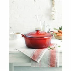 Le Creuset Cocotte Fonte Rond Plume 28 Cm 3,9 L Rouge -de Buyer Soldes Magasin 21605 1 2 Cocotte fonte rond Plume 28 cm 3 9 L rouge Le Creuset