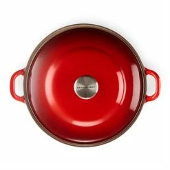 Le Creuset Cocotte Fonte Rond Plume 28 Cm 3,9 L Rouge -de Buyer Soldes Magasin 21605 3 2 Cocotte fonte rond Plume 28 cm 3 9 L rouge Le Creuset