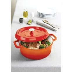 Cocotte En Fonte Ronde 28 Cm 5,6 L Coloris Orange -de Buyer Soldes Magasin 223000 2 5 Cocotte en fonte ronde 28 cm 5 6 L coloris orange Mathon