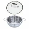 Lot Panier Vapeur Multidiamètre Et Couvercle En Verre Excell'Inox 24 Cm -de Buyer Soldes Magasin 229003 0 1 Lot panier vapeur multidiametre et couvercle en verre Excell Inox 24 cm Mathon