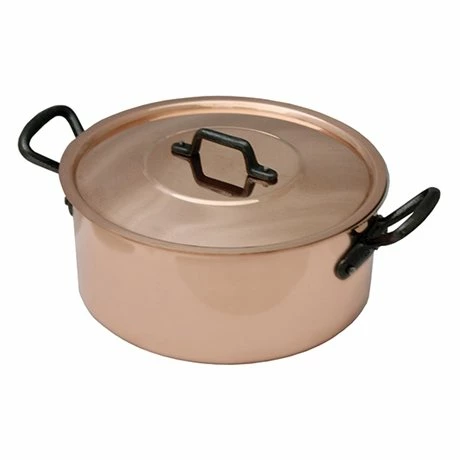 Faitout Avec Couvercle En Cuivre Massif 28 Cm 3 Faitout Avec Couvercle En Cuivre Massif 28 Cm