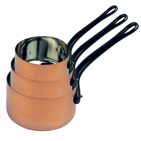 Set 3 Casseroles 16, 18 Et 20 Cm En Cuivre Massif 3 Set 3 Casseroles 16, 18 Et 20 Cm En Cuivre Massif