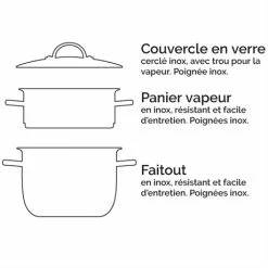 Cuiseur Vapeur Inox 26 Cm 1 Panier 7 Cuiseur Vapeur Inox 26 Cm 1 Panier -de Buyer Soldes Magasin 274017 2 4 Cuiseur vapeur inox 26 cm 1 panier Mathon