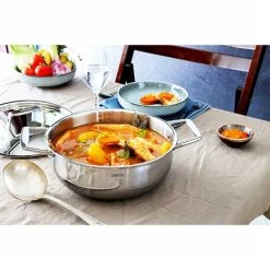 Faitout Tout Inox Et Couvercle Castel'Pro 28 Cm -de Buyer Soldes Magasin 276000 2 4 Faitout tout inox et couvercle Castel Pro 28 cm Cristel