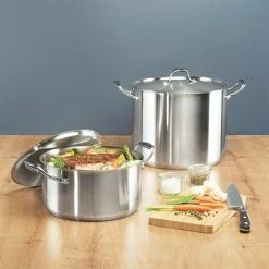 Faitout Inox Avec Couvercle Excell'inox 24 Cm 5,4 L -de Buyer Soldes Magasin 27662 2 1 Faitout inox avec couvercle Excell inox 24 cm 5 4 L Mathon