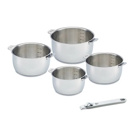 Lot De 4 Casseroles Select Et Poignée Amovible Grise Beka 3 Lot De 4 Casseroles Select Et Poignée Amovible Grise Beka