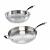 Lot De 2 Poêles Tout Inox Excell’Inox 28 Et 32 Cm -de Buyer Soldes Magasin 279232 0 1 Lot de 2 poeles tout inox Excell Inox 28 et 32 cm Mathon