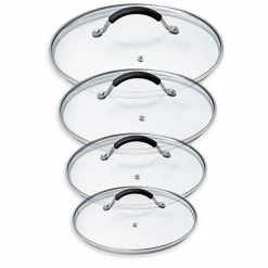 Set De 4 Couvercles En Verre Rapid Cook 14 à 20 Cm