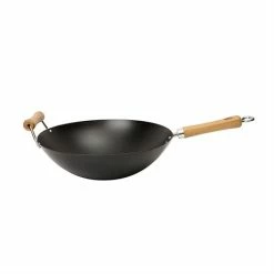 Wok Fond Plat Antiadhérent 36 Cm Be A Wok Star