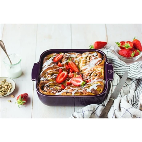 Peugeot Plat Carré Céramique Aubergine 28 Cm 5 Peugeot Plat Carré Céramique Aubergine 28 Cm – Image 3