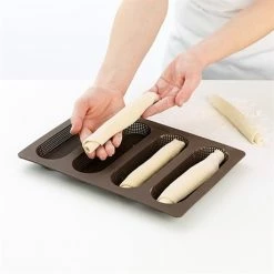 Lekue Plaque Perforée 4 Baguettes En Silicone -de Buyer Soldes Magasin 35143 2 1 Plaque perforee 4 baguettes en silicone Lekue