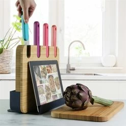 Bloc De 4 Couteaux Et Planche à Découper -de Buyer Soldes Magasin 489000 2 1 Bloc de 4 couteaux et planche a decouper Trebonn