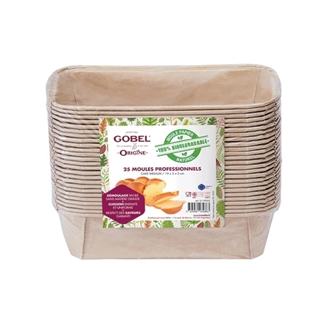 Pack De 25 Moules Cake En Papier Médium 19 Cm X 8,7 Cm 3 Pack De 25 Moules Cake En Papier Médium 19 Cm X 8,7 Cm
