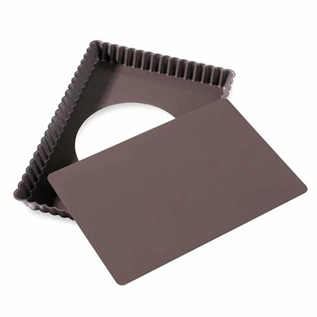 Lot Moule à Tarte Amovible Rectangle 30 Cm + Billes En Céramique 600 G 4 Lot Moule à Tarte Amovible Rectangle 30 Cm + Billes En Céramique 600 G – Image 2