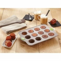 Lot 2 Plaques Rigiflex 12 Canelés Et 24 Mini-canelés En Silicone Et Acier -de Buyer Soldes Magasin 509120 3 1 Lot 2 plaques Rigiflex 12 caneles et 24 mini caneles en silicone et acier Mathon