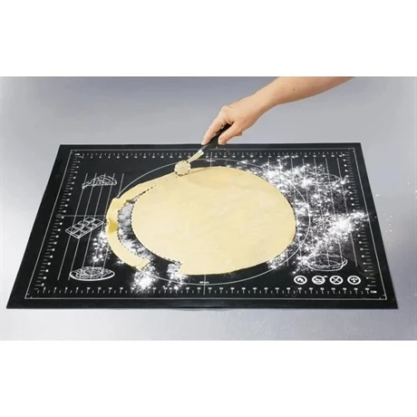Lot Tapis De Pâtisserie Multi-diamètres Et Rouleau Anti-adhérent 45 Cm 4 Lot Tapis De Pâtisserie Multi-diamètres Et Rouleau Anti-adhérent 45 Cm – Image 2