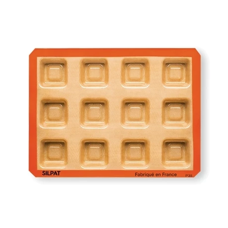 Plaque De 12 Empreintes Savarins Carrés 3 Plaque De 12 Empreintes Savarins Carrés