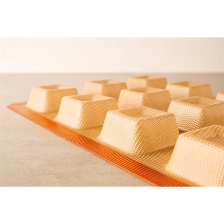 Plaque De 12 Empreintes Savarins Carrés 5 Plaque De 12 Empreintes Savarins Carrés – Image 3