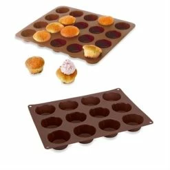 Lot De 2 Flexi'plaques En Silicone 12 Muffins Et 20 Mini-muffins