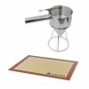 Lot Entonnoir à Piston Pro En Inox Et Tapis De Cuisson -de Buyer Soldes Magasin 519073 0 1 Lot Entonnoir a piston pro en inox et tapis de cuisson Mathon