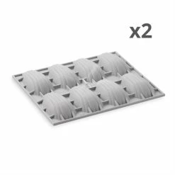 De Buyer Lot De Deux Plaques 8 Madeleines