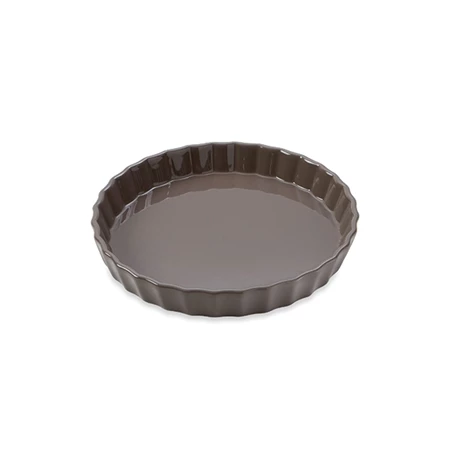 Moule à Tarte En Céramique 24 Cm Gris Taupe 4 Moule à Tarte En Céramique 24 Cm Gris Taupe – Image 2
