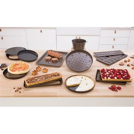 Moule à Tarte Amovible Acier Revêtu Bords Cannelés 24,5 Cm 5 Moule à Tarte Amovible Acier Revêtu Bords Cannelés 24,5 Cm – Image 3