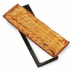 Moule à Tarte Amovible Rectangle Acier Revêtu Anti-adhérent Bords Cannelés 36 Cm -de Buyer Soldes Magasin 54103 3 4 Moule a tarte amovible rectangle acier revetu anti adherent bords canneles 36 cm Mathon