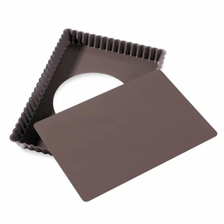 Moule à Tarte Amovible Rectangle Acier Revêtu Anti-adhérent Bords Cannelés 30 Cm 5 Moule à Tarte Amovible Rectangle Acier Revêtu Anti-adhérent Bords Cannelés 30 Cm – Image 3