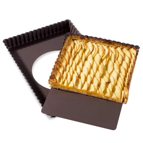 Moule à Tarte Amovible Rectangle Acier Revêtu Anti-adhérent Bords Cannelés 30 Cm 7 Moule à Tarte Amovible Rectangle Acier Revêtu Anti-adhérent Bords Cannelés 30 Cm – Image 5