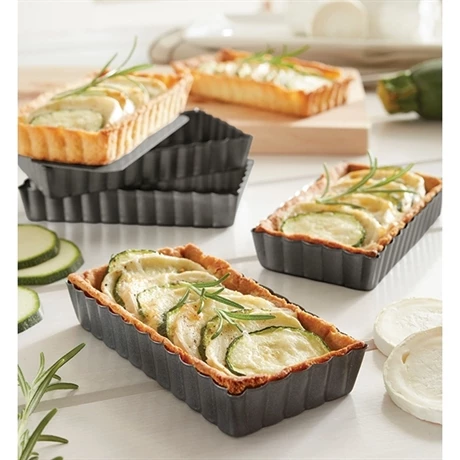 Set De 4 Moules à Tartelettes Avec Fonds Amovibles 5 Set De 4 Moules à Tartelettes Avec Fonds Amovibles – Image 3