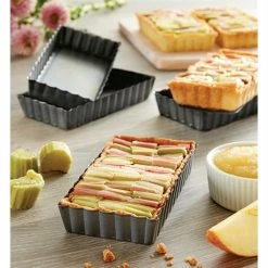 Set De 4 Moules à Tartelettes Avec Fonds Amovibles 10 Set De 4 Moules à Tartelettes Avec Fonds Amovibles -de Buyer Soldes Magasin 541084 3 4 Set de 4 moules a tartelettes avec fonds amovibles Mathon