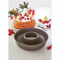 Moule à Savarin Ou Couronne Acier Revêtu Anti-adhérent 24 Cm -de Buyer Soldes Magasin 541087 3 4 Moule a savarin ou couronne acier revetu anti adherent 24 cm Mathon