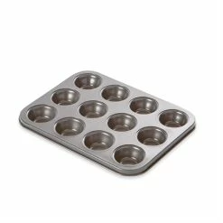 Plaque 12 Mini-muffins Acier Revêtement Antiadhérent 26 Cm -de Buyer Soldes Magasin 544004 2 4 Plaque 12 mini muffins acier revetement antiadherent 26 cm Mathon