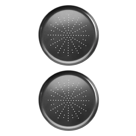 Ibili Lot 2 Moules à Pizza 32 Cm Crispy 3 Ibili Lot 2 Moules à Pizza 32 Cm Crispy