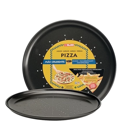 Ibili Lot 2 Moules à Pizza 32 Cm Crispy 4 Ibili Lot 2 Moules à Pizza 32 Cm Crispy – Image 2