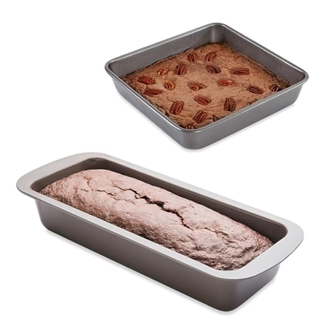 Lot Moule à Manqué Carré 23 Cm Et Moule à Cake 30 Cm Acier Revêtement Antiadhérent 3 Lot Moule à Manqué Carré 23 Cm Et Moule à Cake 30 Cm Acier Revêtement Antiadhérent